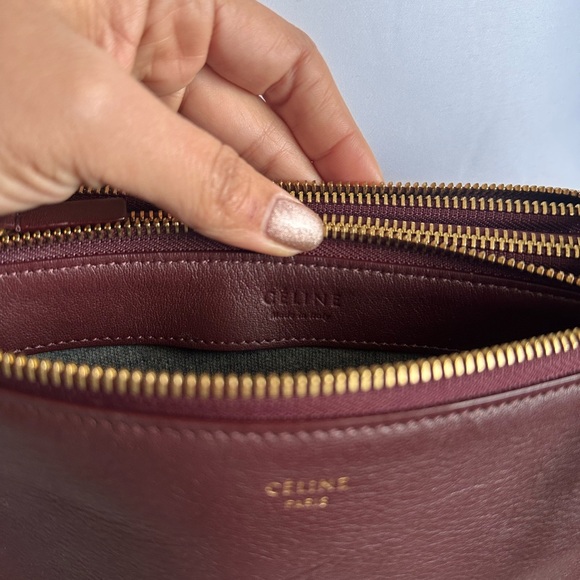 Celine Deep Burgundy Crossbody Bag - Picture 7 of 8